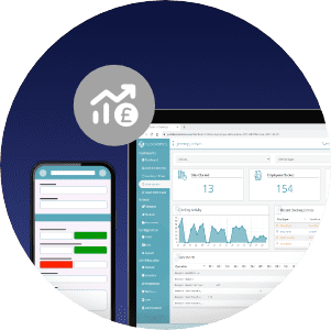 Dashboard And App With Increased Revenue Icon