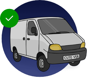 Van With Check Icon