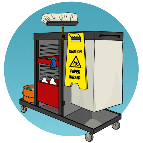 Facilities Management use case factory icon in navy